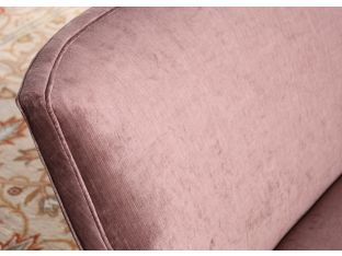 Plum Rose Crushed Velvet Loveseat