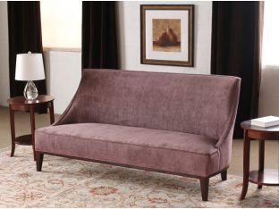 Plum Rose Crushed Velvet Loveseat